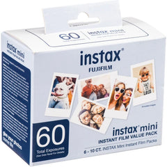 مجموعة أفلام فوجي فيلم Instax Mini الفورية متعددة الأغراض (60 صورة)