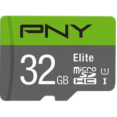 PNY Elite UHS-I microSD Memory Card with SD Adapter 32GB