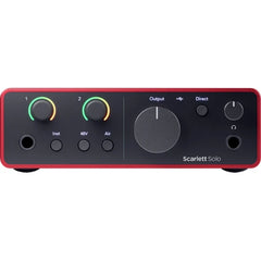Focusrite Scarlett Solo 4th Gen USB-C Audio Interface for Musicians & Podcasters