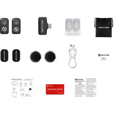 Hollyland Lark A1 Mini Duo Wireless USB-C Lavalier Mic System