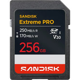 SanDisk Extreme PRO SDXC UHS-I 256GB Memory Card – 250MB/s