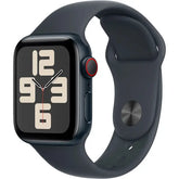 Apple Watch SE (2nd Gen) (2024) (GPS) Aluminum Case Midnight Sport Band