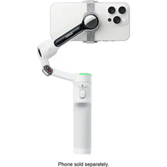 Insta360 Flow2 Pro Gimbal Stabilizer for Smartphones with Built-in Selfie Stick and Tripod - White