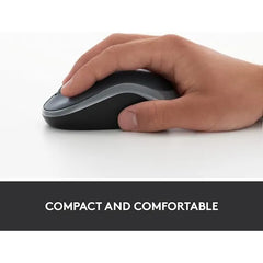 Logitech M185 Wireless Mouse (910-003888) – Gray