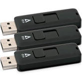 V7 USB 2.0 Flash Drive 4GB (3-Pack)