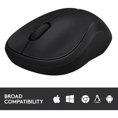 Logitech M185 Wireless Mouse (910-003888) – Gray