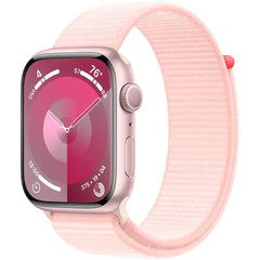 Apple Series 9 45mm GPS Smart Watch Aluminum Case with Blue Sport Loop