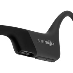 سماعات رأس Aftershokz Aeropex اللاسلكية للتوصيل العظمي (AS800CB) باللون الأسود الكوني