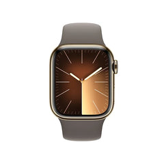 Apple Series 9 41MM (GPS) Smart Watch Aluminum Case with Sport Band Gold Stainless Steel / Clay