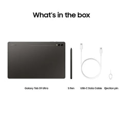 تابلت سامسونج جالكسي تاب S9 الترا مستعمل 14.6 بوصة واي فاي 12 جيجا رام 512 جيجا SSD مع قلم S-Pen جرافيت