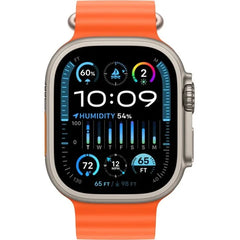 Apple Ultra 2 49MM Smart Watch Titanium Case with – Orange Ocean