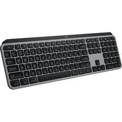لوحة مفاتيح Logitech MX Keys S اللاسلكية المضيئة المتقدمة لأجهزة Mac باللون الرمادي الفضائي