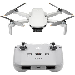 كاميرا طائرة بدون طيار DJI Mini 4K مع جهاز تحكم عن بعد باللون الرمادي