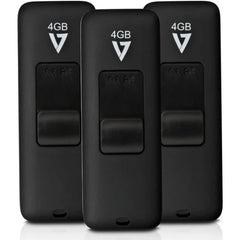 V7 USB 2.0 Flash Drive 4GB (3-Pack)