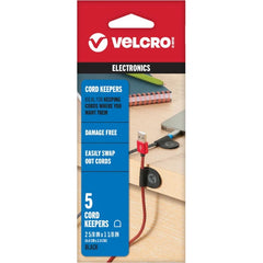 VELCRO Cord Keepers Reusable Cable Wraps – 5-Pack 2 5/8" x 1 1/8"