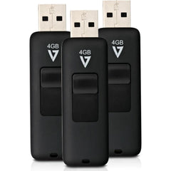 V7 USB 2.0 Flash Drive 4GB (3-Pack)