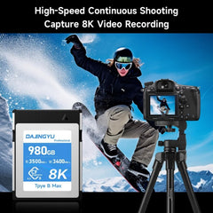 DAJINGYU 980GB CFexpress Type B Card – 3500MB/s Ultra Fast Memory Card