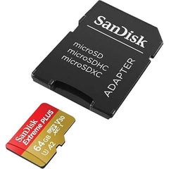 SanDisk Extreme PLUS UHS-I micro SDXC Memory Card with SD Adapter