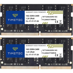 Timetec 32GB Kit (2x16GB) DDR4 2400MHz Sodium Laptop RAM 260-Pin 1.2V CL17