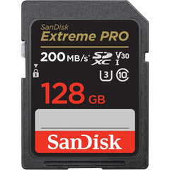 SanDisk Extreme Pro 128GB SDXC UHS-I Memory Card – Up to 200MB/s