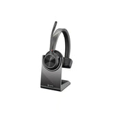 HP Poly Voyager 4310 UC Wireless Monaural Headset + BT700 USB-A Adapter & Charging Stand
