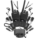 Uniden UH755-2DLX 5W UHF CB Two-Way Handheld Radio Deluxe Pack - Black