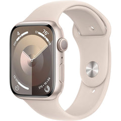 Apple Series 9 45MM (GPS) Smart Watch Aluminum Case with Sport Band – Starlight