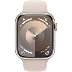 Apple Series 9 45MM (GPS) Smart Watch Aluminum Case with Sport Band – Starlight