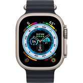 Apple Watch Ultra (GPS), 49mm Smart Watch, Titanium Case with Midnight Ocean Band Price in Dubai