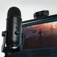 Used Blue Yeti Microphones Pro Streamer Pack with Logitech C922 Pro HD Webcam