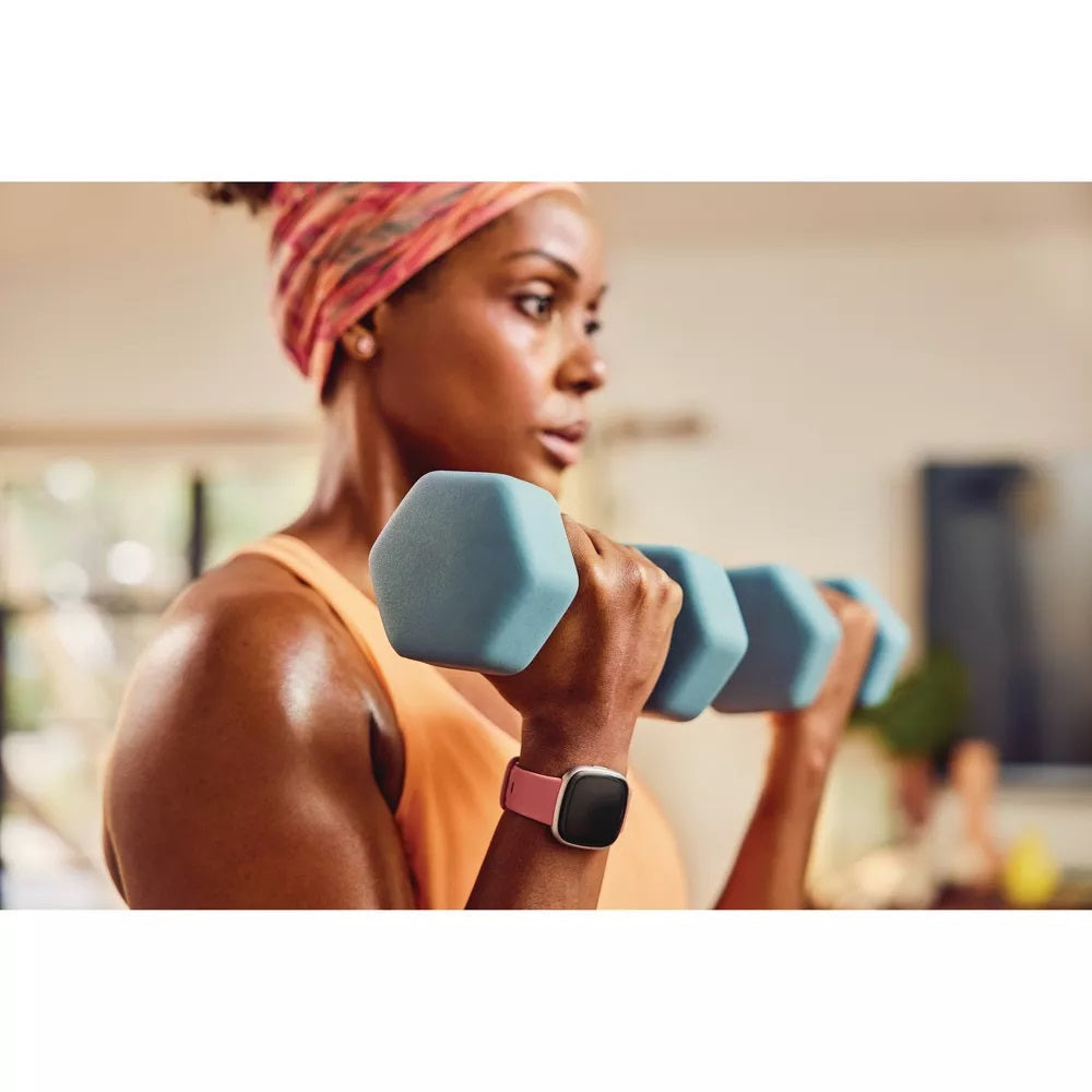 Used Fitbit Versa 4 Fitness Smartwatch - Copper Rose Price in Dubai