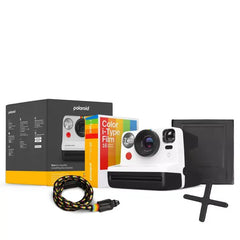 كاميرا Polaroid Now Gen 2 Instant (صندوق الملحقات بالكامل) باللونين الأبيض والأسود