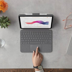 Logitech Combo Touch Keyboard and Trackpad Case for iPad (10th Gen) – Oxford Gray Price in Dubai