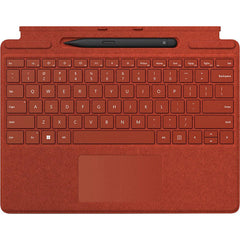 Used Microsoft Surface Pro Signature Keyboard with Surface Slim Pen 2 - Poppy Red