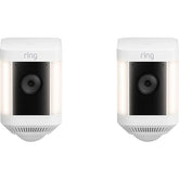 Ring Spotlight Cam Plus (2 Pack) Outdoor Security Camera – White