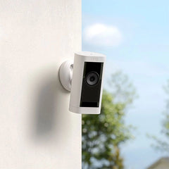 Ring Stick Up Cam Pro Battery Indoor/Outdoor Security Camera – White
