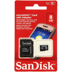SanDisk Micro SDHC Memory Card with Adapter 8GB