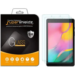 واقي شاشة زجاجي مقوى Supershieldz (عبوة من قطعتين) لجهاز Samsung Galaxy Tab A 8.0 (2019)