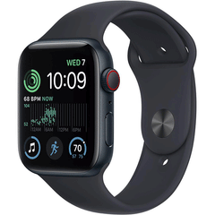 Apple Watch SE 2nd Gen (GPS + Cellular) 44MM/SM Smart Watch Aluminum Case with Sport Band – Midnight Price in Dubai