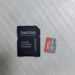 Used SanDisk Ultra Plus MicroSDXC Memory Card with Adapter 160MB/s 256GB