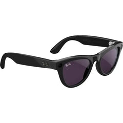 Ray-Ban Meta Skyler Smart Sunglasses with Meta Ai, Audio, Photo, Video Compatibility – Shiny Black / Transitions Amethyst