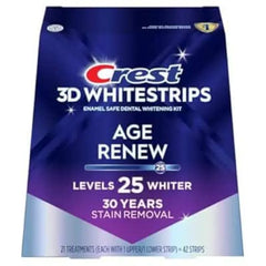 Crest 3D White Strips Dental Whitening Kit Levels 25 (21 Treatments)