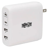 Tripp Lite 100W Compact USB Wall Charger with 4 Ports (2 USB-C, 2 USB-A)