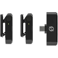 Rode Wireless Micro Compact Wireless Microphone Kit, 2 Transmitters & 1 USB-C Receiver Plug-and-Play Audio Recording – Black
