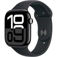 ساعة Apple Series 10 الذكية مقاس 46 مم (GPS) بهيكل من الألومنيوم مع حزام رياضي
