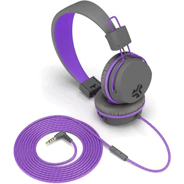 JLab Jbuddies Headphone Studio On-Ear Kids Wired Headphones Gray/ Purple Price in Dubai