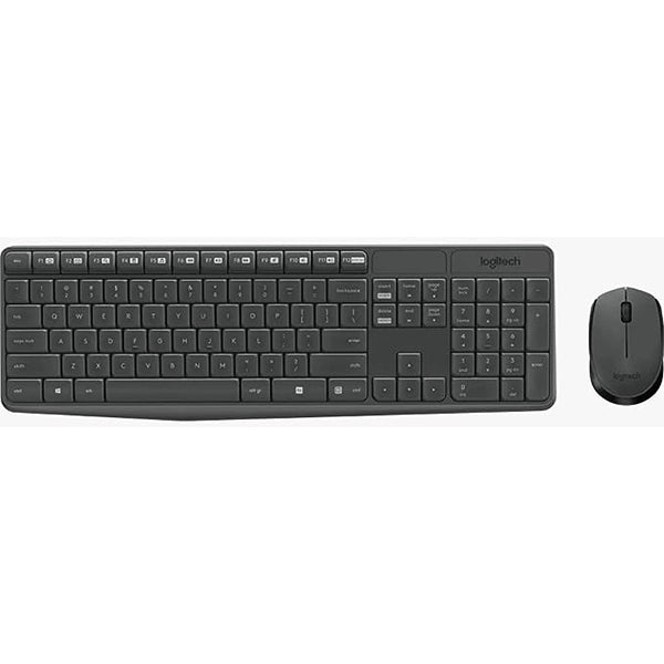 Logitech Combo MK235 Wireless Keyboard & Mouse - Black Price in Dubai