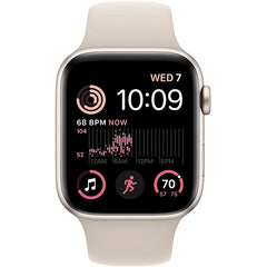 Apple Watch SE 2nd Gen (GPS) 44MM/ML Smart Watch Aluminum Case with Starlight Sport Band – Starlight Price in Dubai