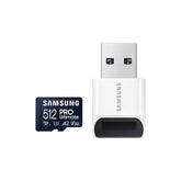 Samsung 512GB PRO Ultimate UHS-I microSDXC Card with Card Reader