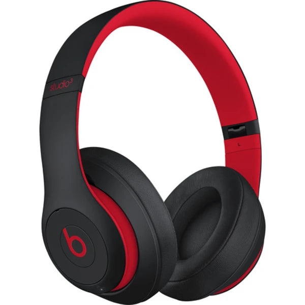 Beats Studio3 Wireless Noise Cancelling Bluetooth Headphones Defiant Black Red